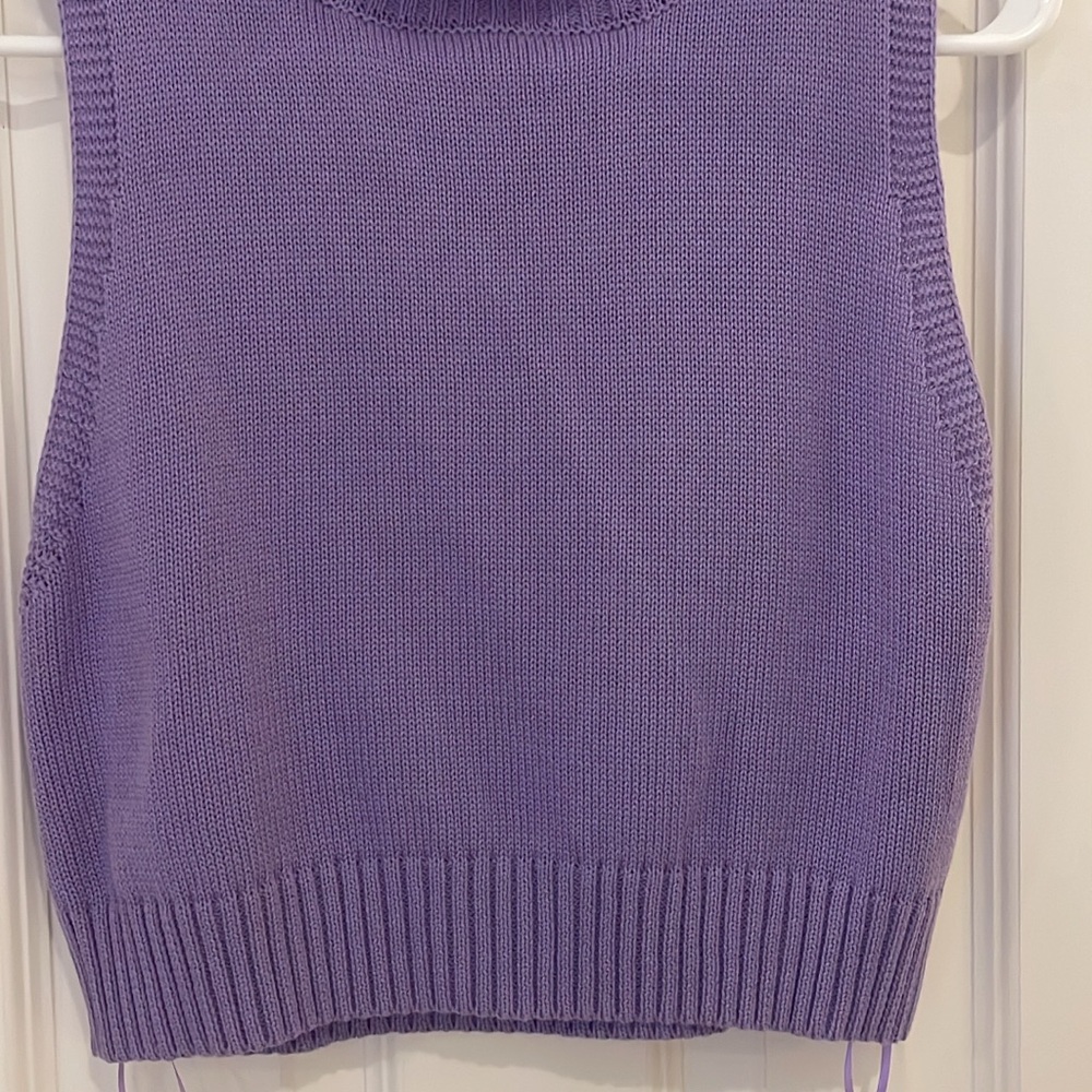 Papermoon Purple Sleeveless Sweater